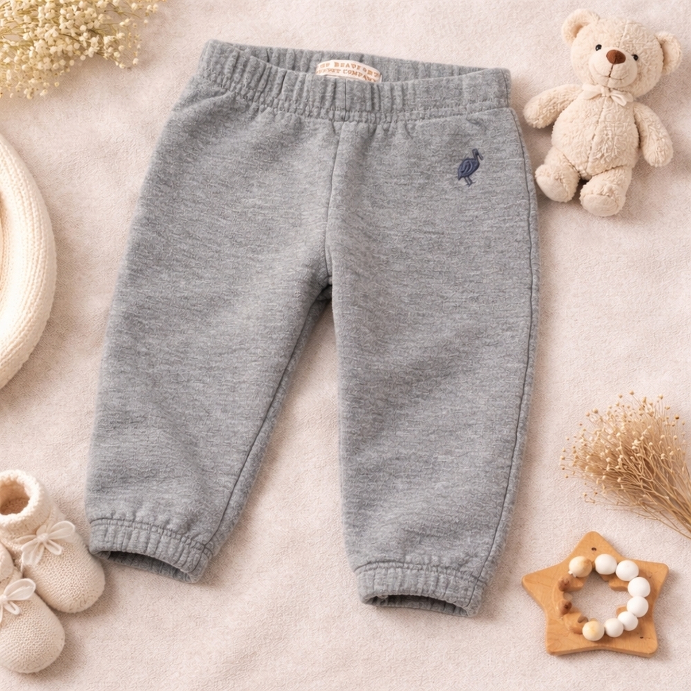 The Beaufort Bonnet Company Gray Cozy Jogger Pants 18–24M | Soft Fleece Lounge
